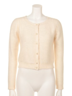 〈LilyBrown〉アンゴラケーブルカーディガン