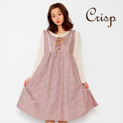 Crisp ノースリーブ2WAY小花柄ワンピース[c2k1753]