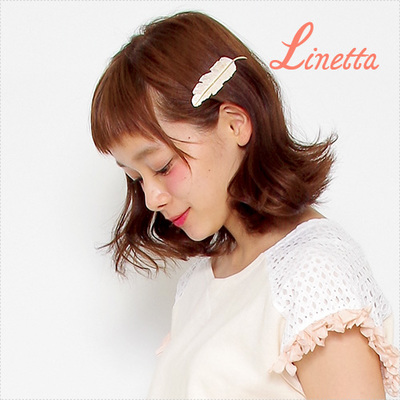 Linetta フェザーバレッタ[m3ak632]