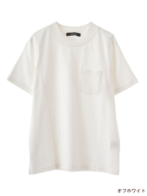 ハイネックポケ付きTシャツ