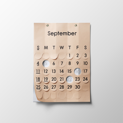 日めくりカレンダー the days