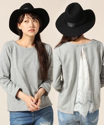 ★WEB限定アイテム★スウェットバックキリカエプルオーバー