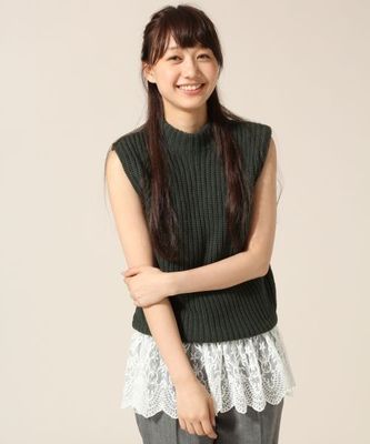 ★WEB限定アイテム★ニットベスト&レースタンクトップ