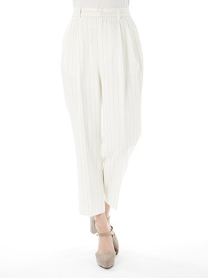 ストライプセンタープレスパンツ