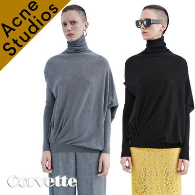 Acne*Corvetteメリノウールボリュームタートルネックニット