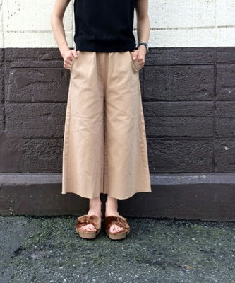 【Kastane】断ち切りワイドパンツ