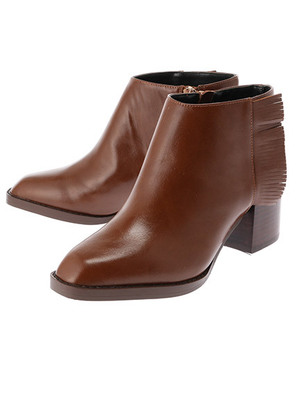 サイドフリンジショートブーツ