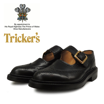 トリッカーズ バックル ブローグシューズ