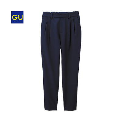 イージークロップドテーパードパンツ　69 NAVY