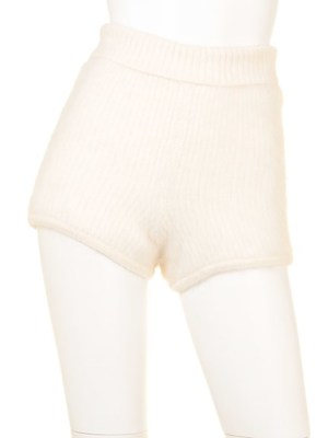 Lily Brown (リリーブラウン)  アンゴラケーブルショートパンツ