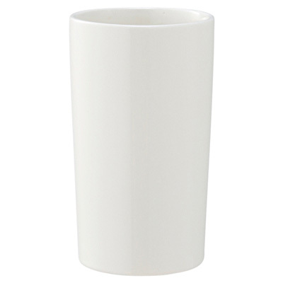 磁器ベージュキッチンツールスタンド　約直径９×高さ１６ｃｍ