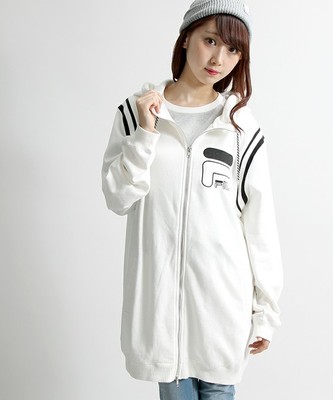 FILAロングZIPスウェットパーカー