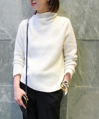 〈EDIT FOR LULU〉片畦ハイネックプルオーバー