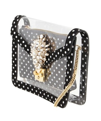 〈EDIT FOR LULU〉クリアビジューショルダーバッグ