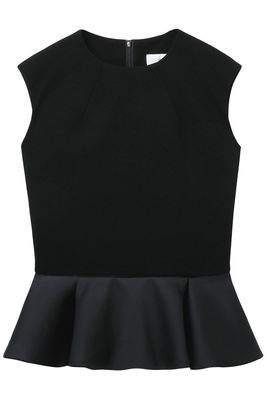 Cut×Satin Peplumトップス