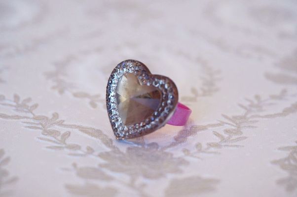 bijouheartストーンリング(ゴールド)