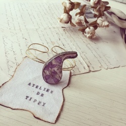 ペイズリーモチーフバングル [v-71]