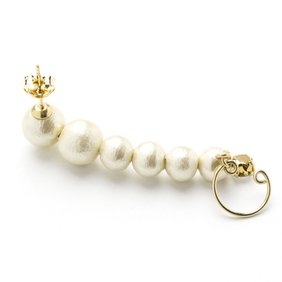 [Velmeil]パールライン片耳イヤーカフピアス