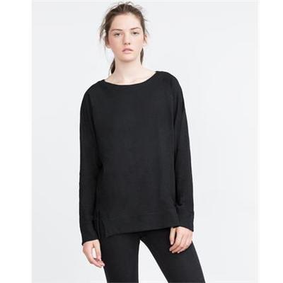 ZARA(ザラ) T-SHIRT WITH SIDE OPENINGS