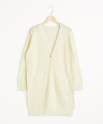 〈MAJESTIC LEGON〉畦編みロングカーディガン