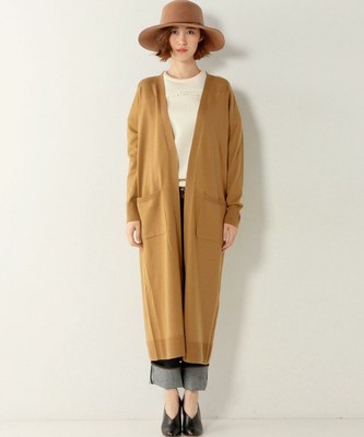 〈UNITED ARROWS〉Vネックロングカーディガン
