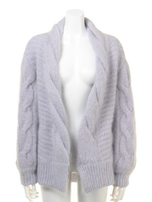 〈Snidel〉アンゴラモヘアケーブルカーディガン