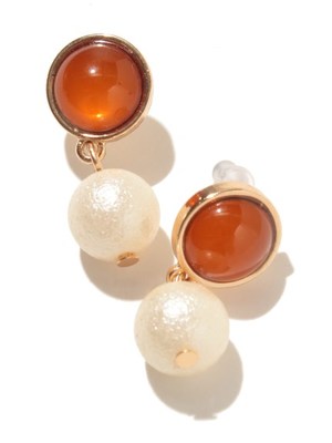 ストーン×パールピアス