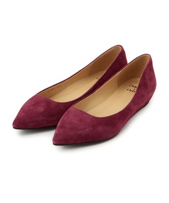 O ポインテッドウェッジ パンプス20○