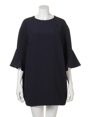 オーバーフリルスリーブワンピース