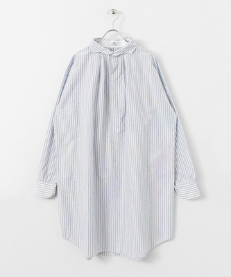 ワイドチュニックシャツワンピース