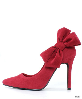 サイドリボンパンプス