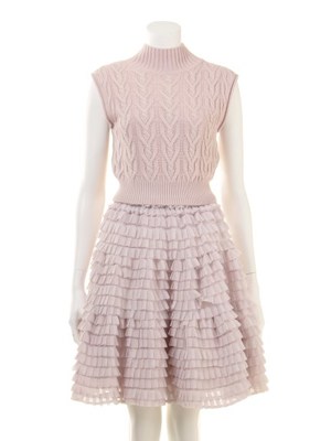 snidel (スナイデル)  ティアードスカートコンビワンピース