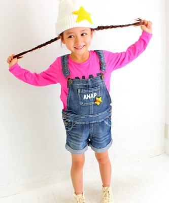 キッズ デニムサロペット