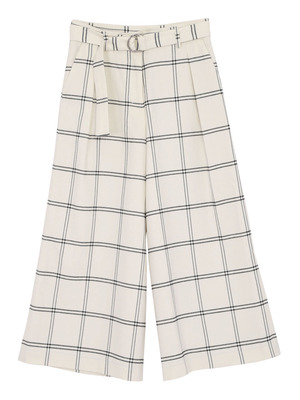 ロバートチェックガウチョパンツ