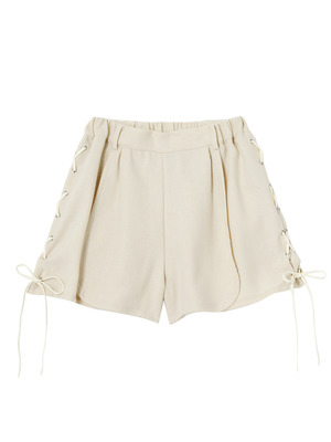 サイドレースアップショートパンツ