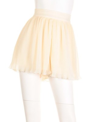 プリーツフレアショートパンツ