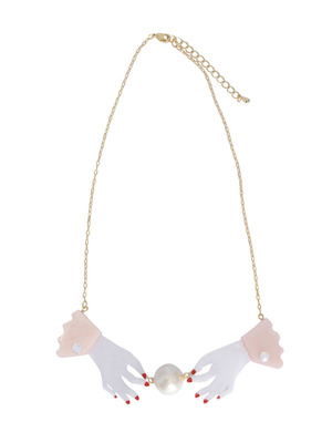 handパールネックレス