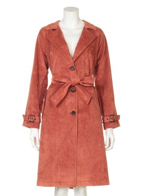 スエードトレンチコート