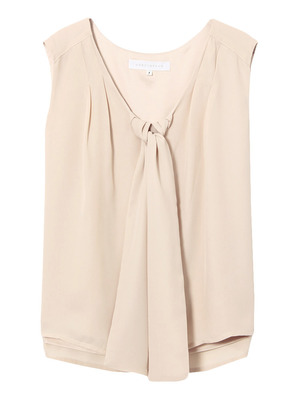 棒タイロールUPノースリーブブラウス