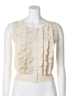 ノースリフリルニットプルオーバー