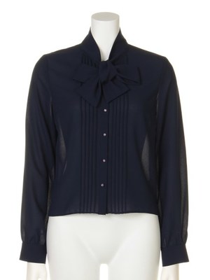 ピンタックシフォンブラウス