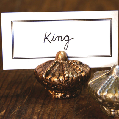 Placecard Holder - Cast Iron - Crown