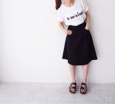 "Je m'aime" boys Tee white