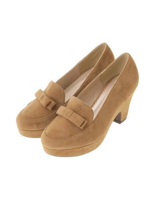 ＜WEB限定大きな・小さなサイズ＞オペラリボンパンプス