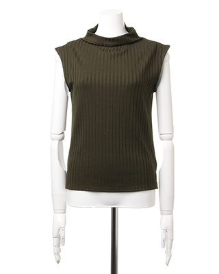 ワイドリブボトルNノースリ／TOPS