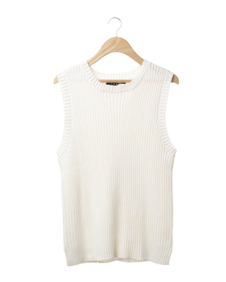 ワイドリブ／ニットベスト