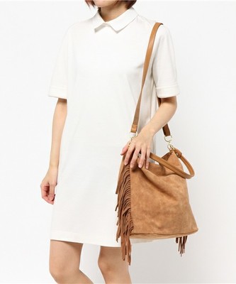 フェイクスエードフリンジバッグ