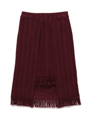 フリンジ付ラップスカート
