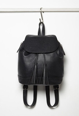 フェイクレザードローストリングリュック