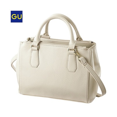 （GU）ダブルジップショルダーバッグ